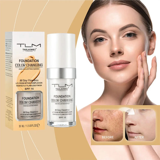 TLM Magic Color-Changing Foundation SPF 15-30mL For All Skin Tones